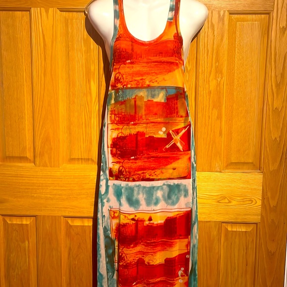 Vintage Jean Paul Gaultier Soliel Collection Double Mesh Maxi Dress - Picture 2 of 9